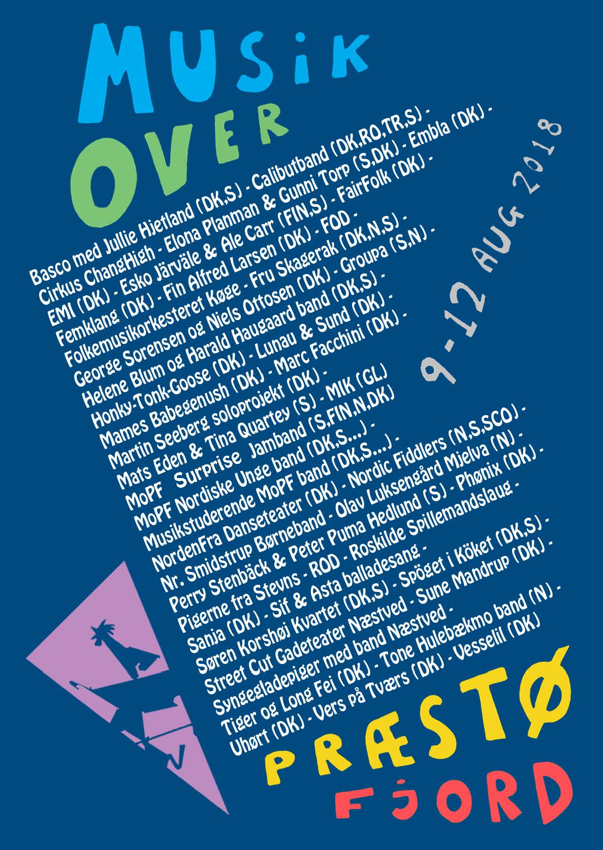 Musik over Præstø Fjord 2018 med Tigertræning legekoncert